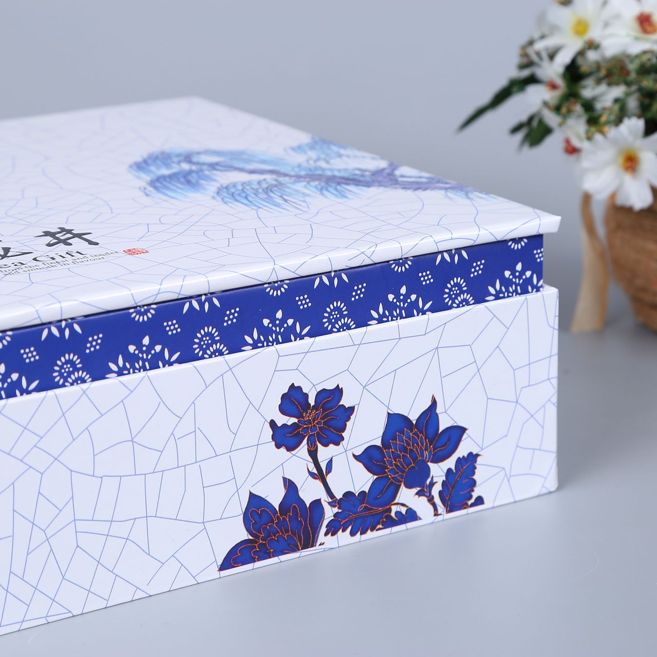 水木清华西湖龙井茶叶书型包装盒