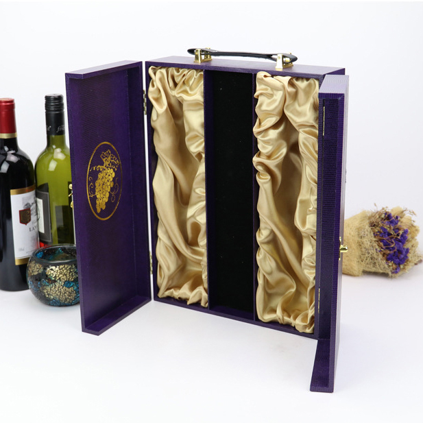 手提式木制红酒包装盒定制