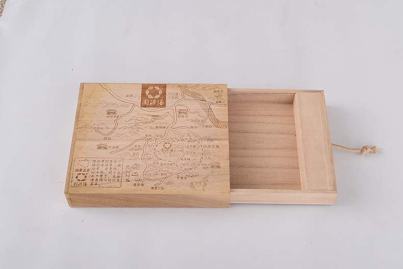 精装抽屉式木制包装盒定制